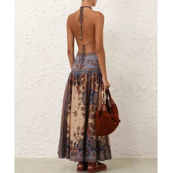 NWOT! Zimmermann Ascension Halter Maxi Dress - Picture 3 of 12